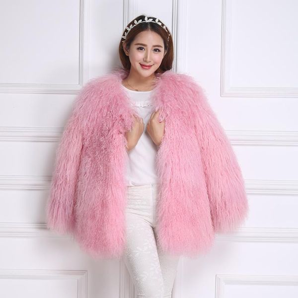 women's fur & faux mongolia sheep coat women full pelt jacket waistcoats make big size, Black
women's fur & faux mongolia sheep coat women full pelt jacket waistcoats make big size, Black