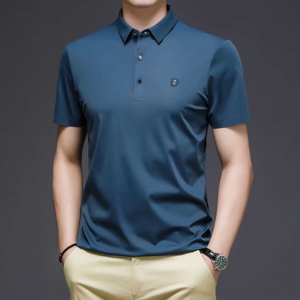 2021 summer men's mercerized cotton short sleeve t-shirt business ice silk middle aged dad, White;black
2021 summer men's mercerized cotton short sleeve t-shirt business ice silk middle aged dad, White;black