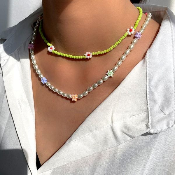 chokers fashion multilayer imitation pearl star beaded necklace women daisy flower green acrylic seed bead strand choker sweet jewelry, Golden;silver
chokers fashion multilayer imitation pearl star beaded necklace women daisy flower green acrylic seed bead strand choker sweet jewelry, Golden;silver