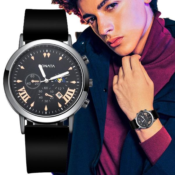 wristwatches 2021 minimalist men's fashion calendar watches simple men business silicone leisure belt quartz watch relogio masculino, Slivery;brown
wristwatches 2021 minimalist men's fashion calendar watches simple men business silicone leisure belt quartz watch relogio masculino, Slivery;brown