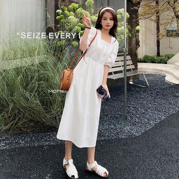 casual dresses wind small fresh dress 2021 summer square collar 5 / 6 sleeve cover belly show thin goddess fan platycodon long, Black;gray
casual dresses wind small fresh dress 2021 summer square collar 5 / 6 sleeve cover belly show thin goddess fan platycodon long, Black;gray