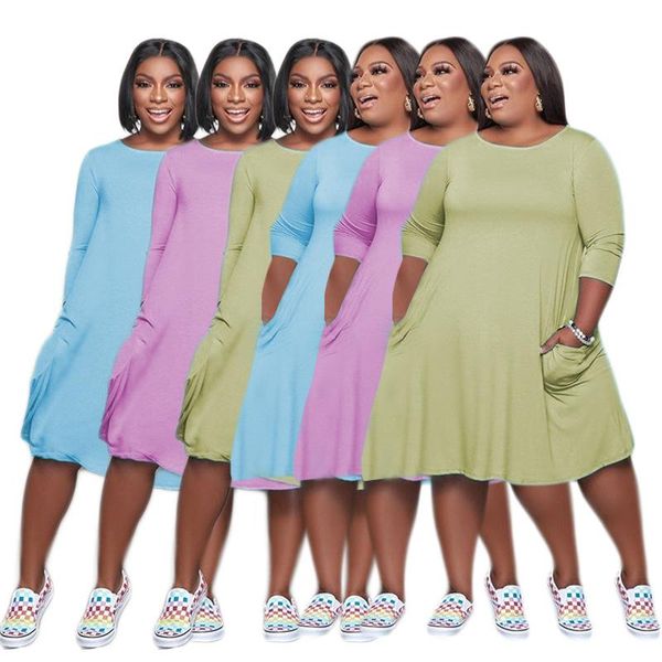 casual dresses 2021 autumn pure color plus size s-4xl o-neck full sleeve selling knee-length loose dress drop-, Black;gray
casual dresses 2021 autumn pure color plus size s-4xl o-neck full sleeve selling knee-length loose dress drop-, Black;gray