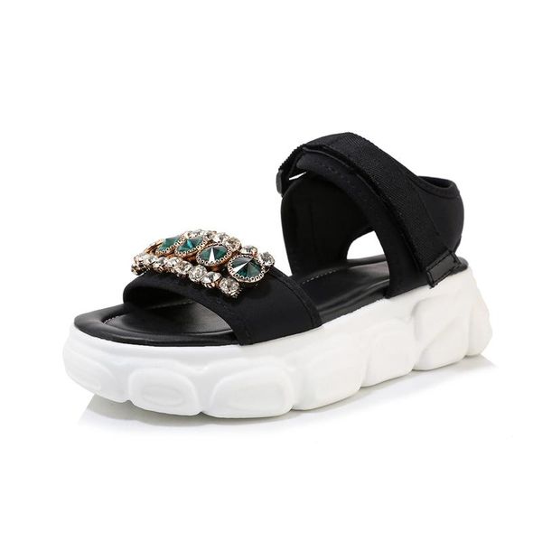 sandals women thick bottom increased shoes 2021 summer large size women's beach casual sports, Black
sandals women thick bottom increased shoes 2021 summer large size women's beach casual sports, Black