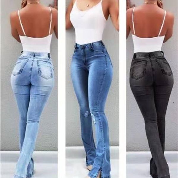 jeans washed vintage women stretch denim high waist jeans oversized boot cut jean pants big, Blue
jeans washed vintage women stretch denim high waist jeans oversized boot cut jean pants big, Blue