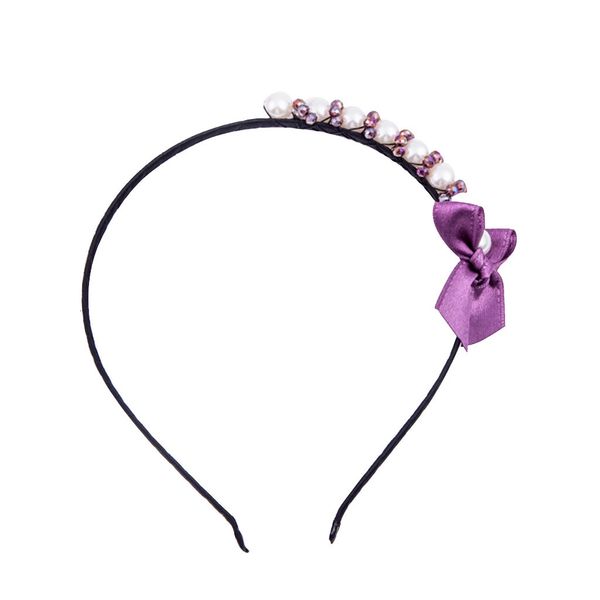 hair accessories bowknot pearl headband crystal fabric satin headdress, Silver
hair accessories bowknot pearl headband crystal fabric satin headdress, Silver