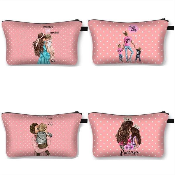 cool mom with baby princess cosmetic bag case women fashion makeup ladies large capacity bags portable organizers
cool mom with baby princess cosmetic bag case women fashion makeup ladies large capacity bags portable organizers