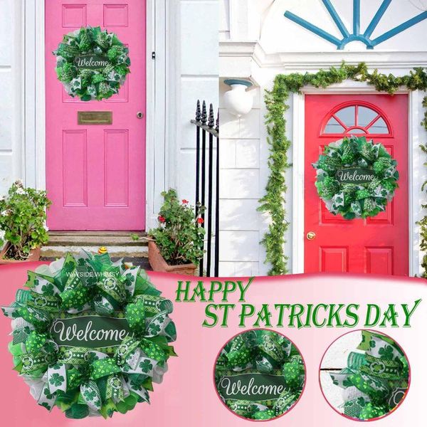wreaths st patrick's day leprechaun wreath clovers ribbon very weather easter wedding christmas hanging craft decorative flowers &
wreaths st patrick's day leprechaun wreath clovers ribbon very weather easter wedding christmas hanging craft decorative flowers &