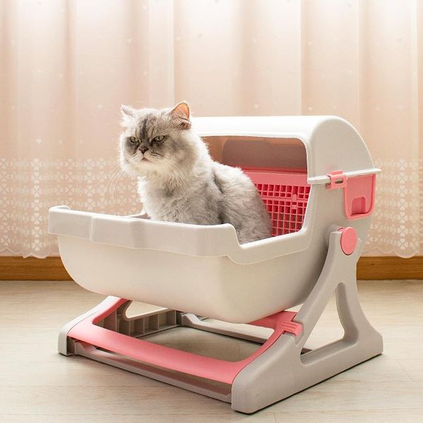 other cat supplies extra large semi-automatic toilet semi enclosed drawer type cleaning box litter furniture pets 
other cat supplies extra large semi-automatic toilet semi enclosed drawer type cleaning box litter furniture pets