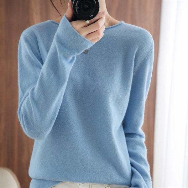 women's sweaters long-sleeved standard knitted cashmere sweater for fall/winter round neck pullover solid color bottoming curled, White;black
women's sweaters long-sleeved standard knitted cashmere sweater for fall/winter round neck pullover solid color bottoming curled, White;black