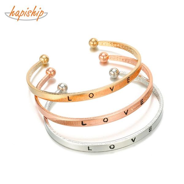 bangle hapiship 2021 fashion 3 color alloy tone love words for women jewelry wholesale rdr, Black
bangle hapiship 2021 fashion 3 color alloy tone love words for women jewelry wholesale rdr, Black
