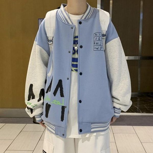men's jackets baseball uniform boys jacket autumn and winter 2021 loose hong kong style plus velvet korean trend casual, Black;brown
men's jackets baseball uniform boys jacket autumn and winter 2021 loose hong kong style plus velvet korean trend casual, Black;brown