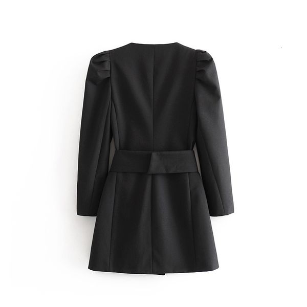 skirts fashion double breasted with belt v-neck long sleeve women's dress retro bubble shoulder temperament chic female mini dresses, Black
skirts fashion double breasted with belt v-neck long sleeve women's dress retro bubble shoulder temperament chic female mini dresses, Black