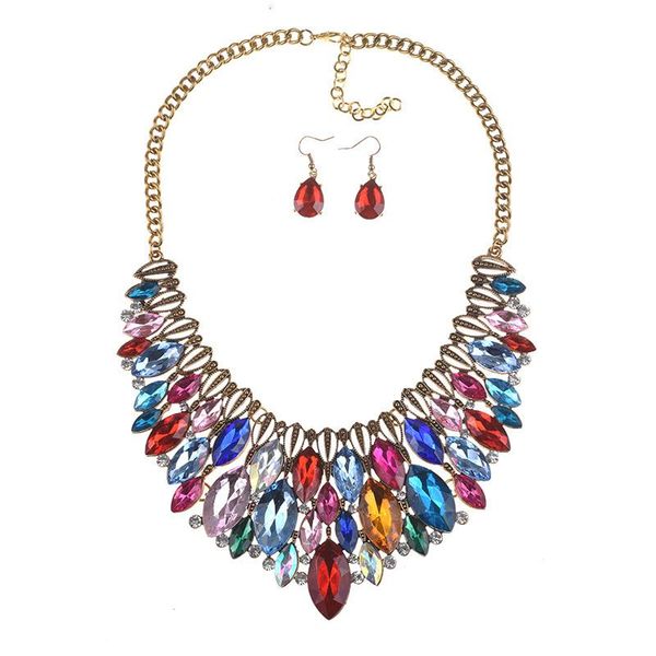 colorful austrian crystal glass ethnic choker necklace women jewelry bohemian trend big long statement for chokers, Golden;silver
colorful austrian crystal glass ethnic choker necklace women jewelry bohemian trend big long statement for chokers, Golden;silver