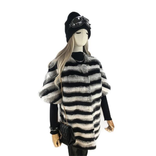 women's fur & faux o neck half sleeves coats for women real rex jackets striped winter warm female jacket oversize, Black
women's fur & faux o neck half sleeves coats for women real rex jackets striped winter warm female jacket oversize, Black