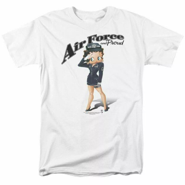 Betty Boop Air Force Boop T Shirt Mens Licensed Cartoon Merch Military White, White;black
Betty Boop Air Force Boop T Shirt Mens Licensed Cartoon Merch Military White, White;black