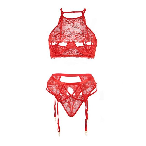 bras sets comeonlover halter bra set lingeries hollow out lace komplet bielizny women open back gold wire floral temptation re80774, Red;black
bras sets comeonlover halter bra set lingeries hollow out lace komplet bielizny women open back gold wire floral temptation re80774, Red;black