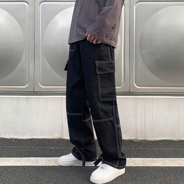 men's jeans men wide leg hip hop casual straight baggy denim pants streetwear skateboard pant neutral trousers plus size s-5xl, Blue
men's jeans men wide leg hip hop casual straight baggy denim pants streetwear skateboard pant neutral trousers plus size s-5xl, Blue