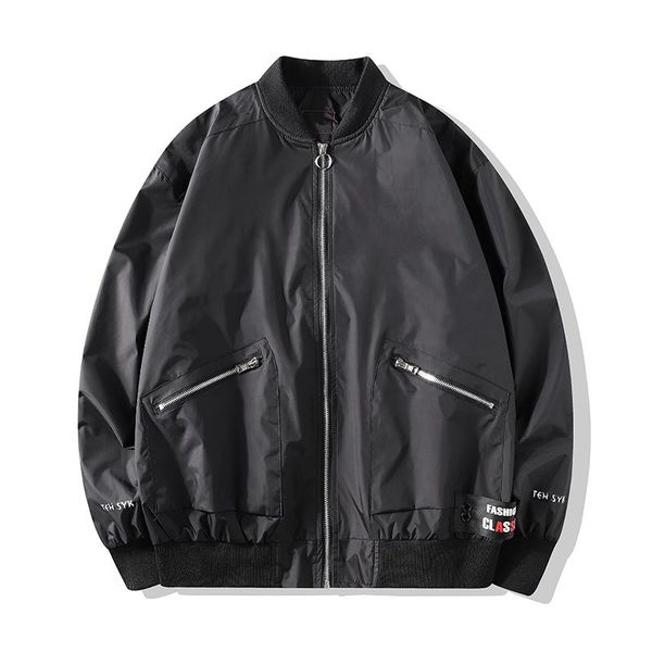 men's jackets baseball uniform jacket 2021 spring and autumn high-quality loose sports casual letter printing chaqueta, Black;brown 
men's jackets baseball uniform jacket 2021 spring and autumn high-quality loose sports casual letter printing chaqueta, Black;brown