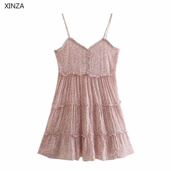 casual dresses summer women ruffle flowers print straps dress sleeveless elegant mini sundress chic false buttons woman pleat d8u, Black;gray
casual dresses summer women ruffle flowers print straps dress sleeveless elegant mini sundress chic false buttons woman pleat d8u, Black;gray