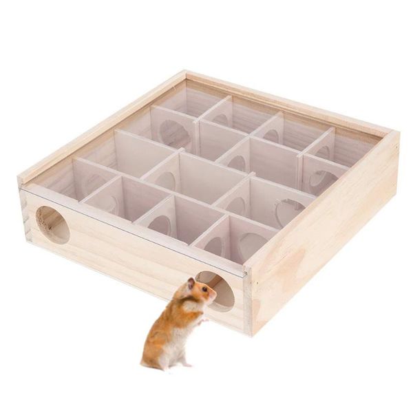 small animal supplies natural wooden maze tunnel hamster toy with cover pet activity sport labyrinth intelligent interactive play training t
small animal supplies natural wooden maze tunnel hamster toy with cover pet activity sport labyrinth intelligent interactive play training t