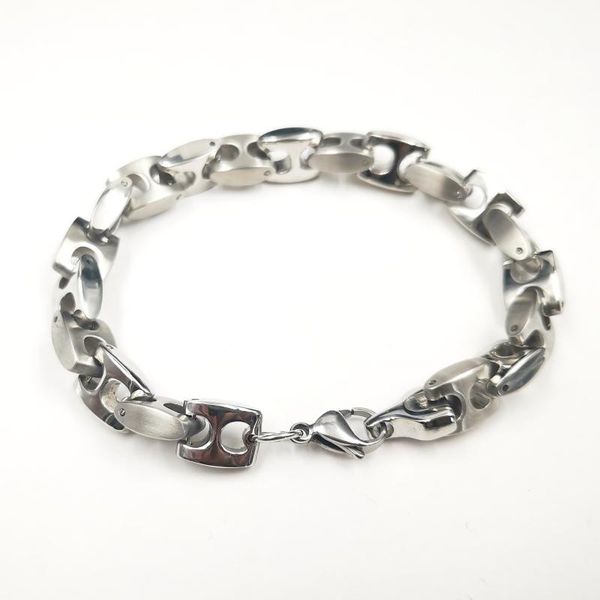 link, chain 9mm 8-9.44 inch stainless steel solid link bracelet for mens women trendy chunky bracelets classic, Black
link, chain 9mm 8-9.44 inch stainless steel solid link bracelet for mens women trendy chunky bracelets classic, Black