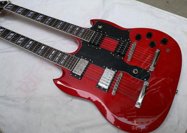 jimmy page 1275 led zeppeli wine red sg double neck electric guitar 12 & 6 strings, 22 signature serila number, special tailpiece, tulip tun
jimmy page 1275 led zeppeli wine red sg double neck electric guitar 12 & 6 strings, 22 signature serila number, special tailpiece, tulip tun