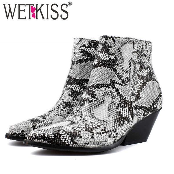 wetkiss snake skin pu western ankle boots women high heels booties female pointed toe shoes ladies zip shoes winter big size 48 210630, Black
wetkiss snake skin pu western ankle boots women high heels booties female pointed toe shoes ladies zip shoes winter big size 48 210630, Black