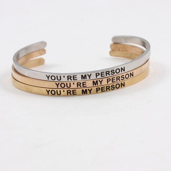 bangle you are my person bracelet cuff mantra quote positive saying engraved stainless steel motivationa encouragement jewelry, Black
bangle you are my person bracelet cuff mantra quote positive saying engraved stainless steel motivationa encouragement jewelry, Black