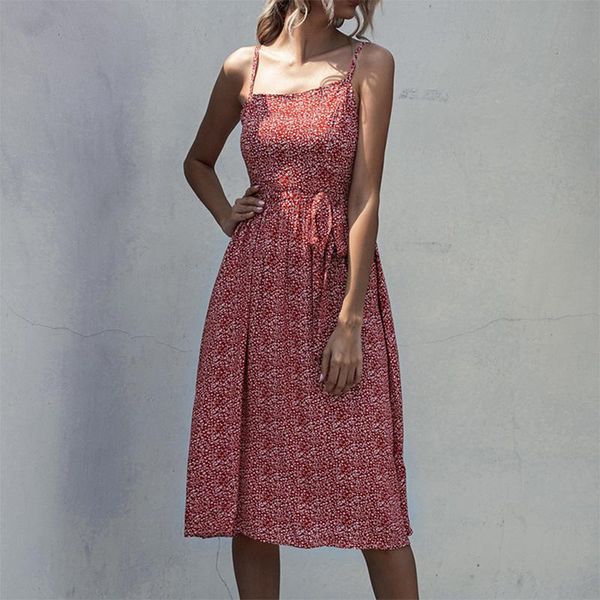 casual dresses summer sling sleeveless floral print women dress slash neck bandage streetwear female loose beach, Black;gray
casual dresses summer sling sleeveless floral print women dress slash neck bandage streetwear female loose beach, Black;gray