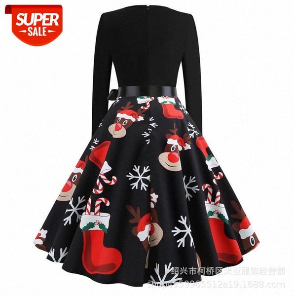 2020 christmas digital printing four-color dress skirt carnival party #0b5e, Black
2020 christmas digital printing four-color dress skirt carnival party #0b5e, Black