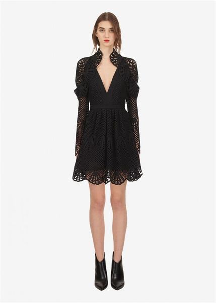 casual dresses 2021 arrive v neck crochet black mini dress full sleeve women ol lady, Black;gray
casual dresses 2021 arrive v neck crochet black mini dress full sleeve women ol lady, Black;gray