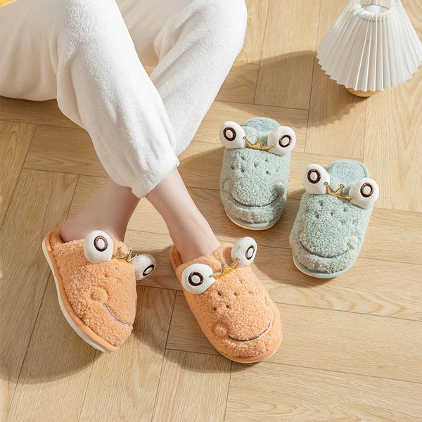 cartoon cotton slipper female lovely lovers home indoor warm anti-skid plush frog winter male, Black
cartoon cotton slipper female lovely lovers home indoor warm anti-skid plush frog winter male, Black