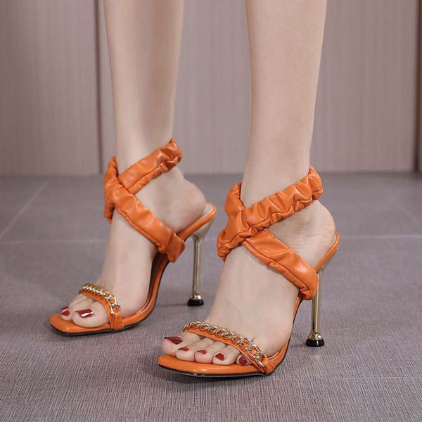 large women's sho 201 summer pleated leather fashion sandals thin heel hollow high heels 35-43, Black
large women's sho 201 summer pleated leather fashion sandals thin heel hollow high heels 35-43, Black