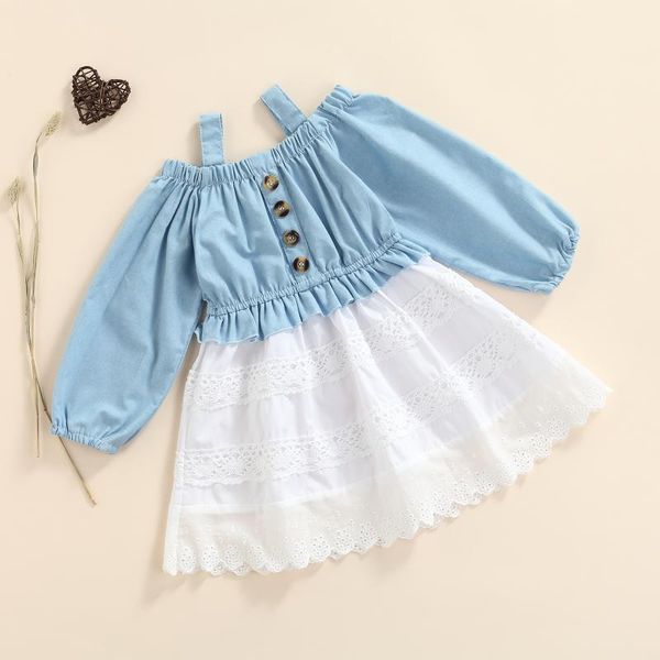 girl's dresses 2-7y children girls long sleeve casual dress 2021 summer autumn off shoulder splicing lace a-line princess kids clothes, Red;yellow
girl's dresses 2-7y children girls long sleeve casual dress 2021 summer autumn off shoulder splicing lace a-line princess kids clothes, Red;yellow