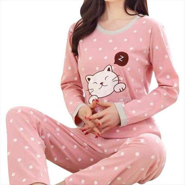 pajama set autumn winter womens sleepwears cute cartoon cat print two pieces long sleeve sleepwear girls homewear, Black;red
pajama set autumn winter womens sleepwears cute cartoon cat print two pieces long sleeve sleepwear girls homewear, Black;red