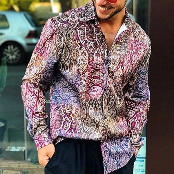men's casual shirts 2021 european american trendy printed long-sleeved shirt travel fashion all-match clothing, White;black
men's casual shirts 2021 european american trendy printed long-sleeved shirt travel fashion all-match clothing, White;black