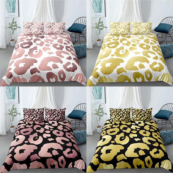 leopard 3d printed bedding set home textiles duvet covers pillowcases comforter bed 2/3pc king size quilt cover sets
leopard 3d printed bedding set home textiles duvet covers pillowcases comforter bed 2/3pc king size quilt cover sets