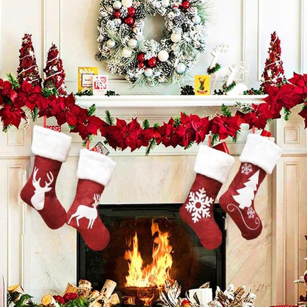 christmas decorations 1pc stockings socks gift candy bag for home year elk deer pocket hanging xmas tree ornament
christmas decorations 1pc stockings socks gift candy bag for home year elk deer pocket hanging xmas tree ornament
