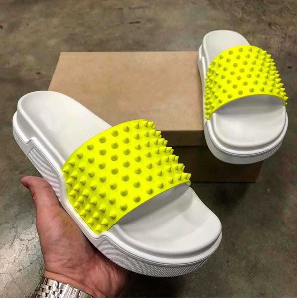 designer men slides sandals summer red bottom pool fun flat beach sandals boy slippers flip flops with spike sandal with box, Black
designer men slides sandals summer red bottom pool fun flat beach sandals boy slippers flip flops with spike sandal with box, Black