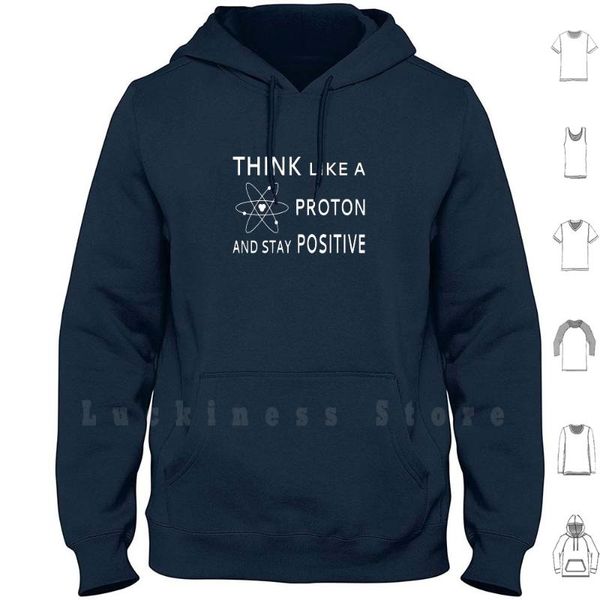 men's hoodies & sweatshirts think like a proton and stay positive hoodie long sleeve neutron electron science physics, Black
men's hoodies & sweatshirts think like a proton and stay positive hoodie long sleeve neutron electron science physics, Black