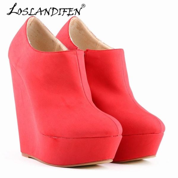 dress shoes loslandifen women platform elegent high heels suede ankle boots wedges us 5, Black
dress shoes loslandifen women platform elegent high heels suede ankle boots wedges us 5, Black