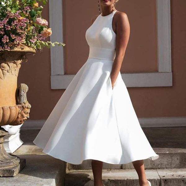 casual dresses 2021 summer arrival ladies dress brand sleeveless hanging neck waist halter elegant maxi party vestidos, Black;gray
casual dresses 2021 summer arrival ladies dress brand sleeveless hanging neck waist halter elegant maxi party vestidos, Black;gray