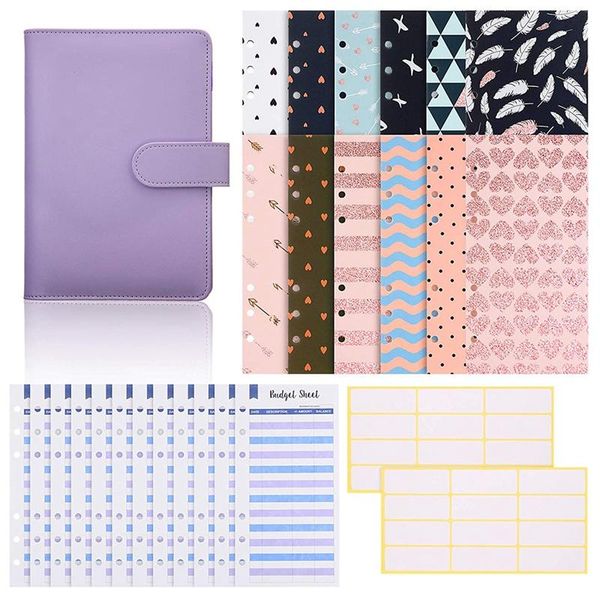 holes budget envelopes 12 pieces expense sheets and a6 pu leather notebook binder for management budgeting gift wrap
holes budget envelopes 12 pieces expense sheets and a6 pu leather notebook binder for management budgeting gift wrap