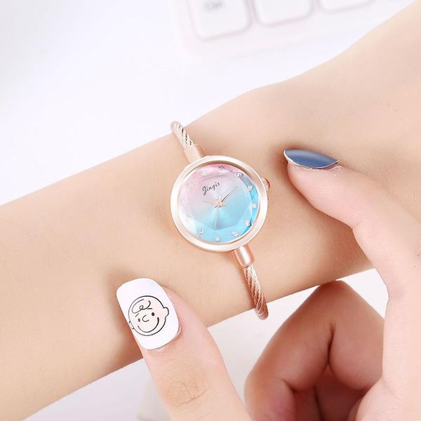wristwatches bracelet watch candy color small fresh rainbow star ladies quartz mori female series, Slivery;brown
wristwatches bracelet watch candy color small fresh rainbow star ladies quartz mori female series, Slivery;brown