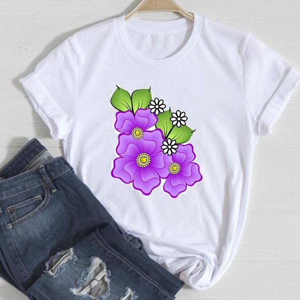 women's t-shirt t-shirts women aesthetic flower kawaii elegant office short sleeve clothes graphic tshirt lady print female tee, White
women's t-shirt t-shirts women aesthetic flower kawaii elegant office short sleeve clothes graphic tshirt lady print female tee, White