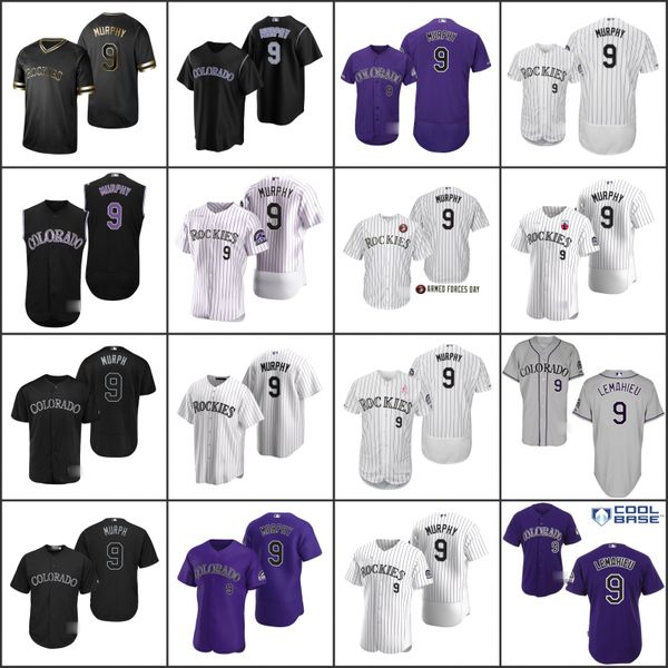 corolado rockies men 9 daniel murphy women youth jersey, Black;red 
corolado rockies men 9 daniel murphy women youth jersey, Black;red