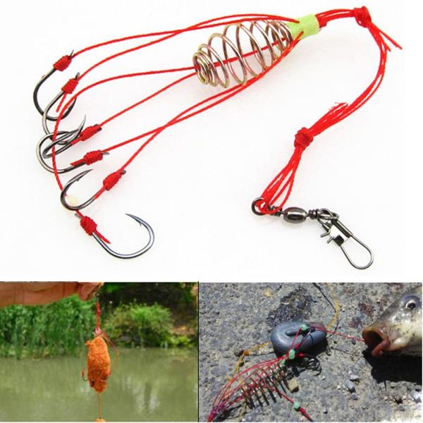 4pcs/lot with stainless steel springs explosion fishing hook lure bait trap feeder cage sharp hooks fish
4pcs/lot with stainless steel springs explosion fishing hook lure bait trap feeder cage sharp hooks fish
