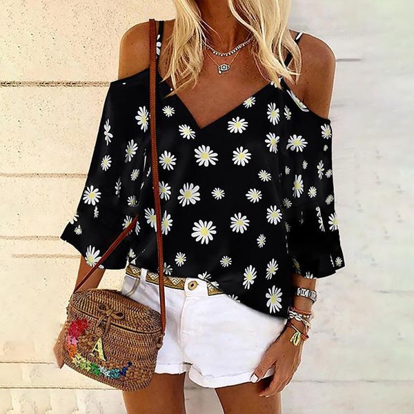 women's blouses & shirts women blouse sling shirt e-girl leaf flower leopard printed half sleeve v neck casual street summer female la, White
women's blouses & shirts women blouse sling shirt e-girl leaf flower leopard printed half sleeve v neck casual street summer female la, White