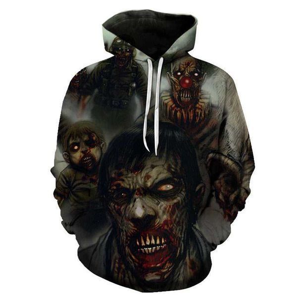 men's hoodies & sweatshirts hooded horror pullover men women halloween casual sportswear 3d printing doomsday zombie terror streetwear, Black
men's hoodies & sweatshirts hooded horror pullover men women halloween casual sportswear 3d printing doomsday zombie terror streetwear, Black