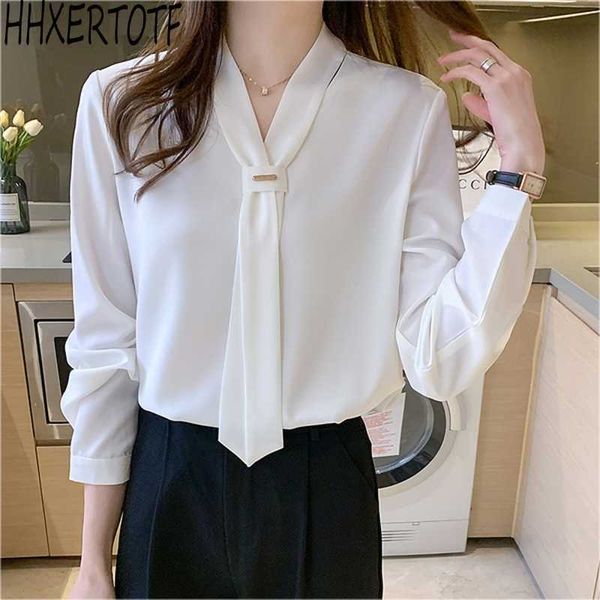 spring blouse women long sleeve shirts fashion leisure shirt bow office ladies white 210531
spring blouse women long sleeve shirts fashion leisure shirt bow office ladies white 210531